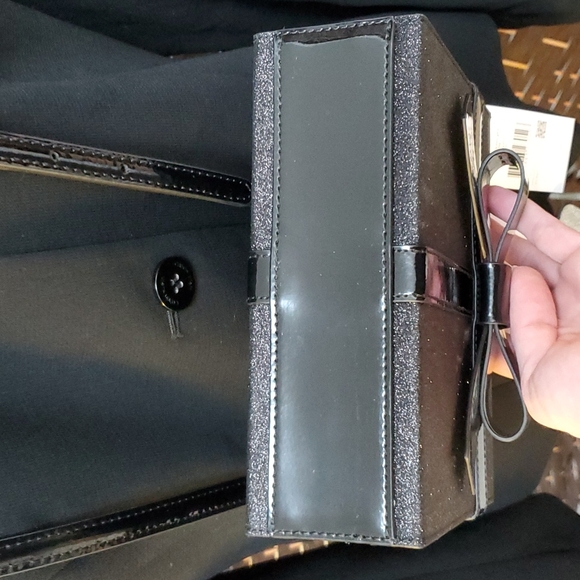 Kate Spade Crossbody Handbag Wrapping Party Gift Box Black Glitter - Picture 13 of 16